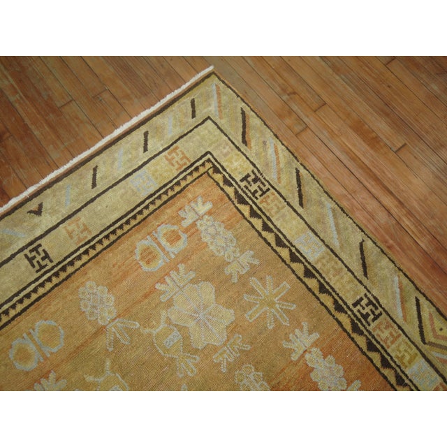 Early 20th Century Antique Turkmenistan Khotan Rug For Sale - Image 5 of 6