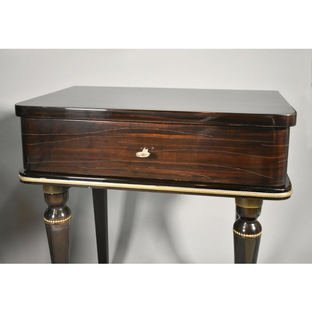 Mid-Century French Macassar Ebony Bedside Cabinets, 1970s, Set of 2 For Sale - Image 16 of 17