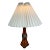 Ceramic Table Lamp with Orange Glaze and Paper Shade, 1960s For Sale