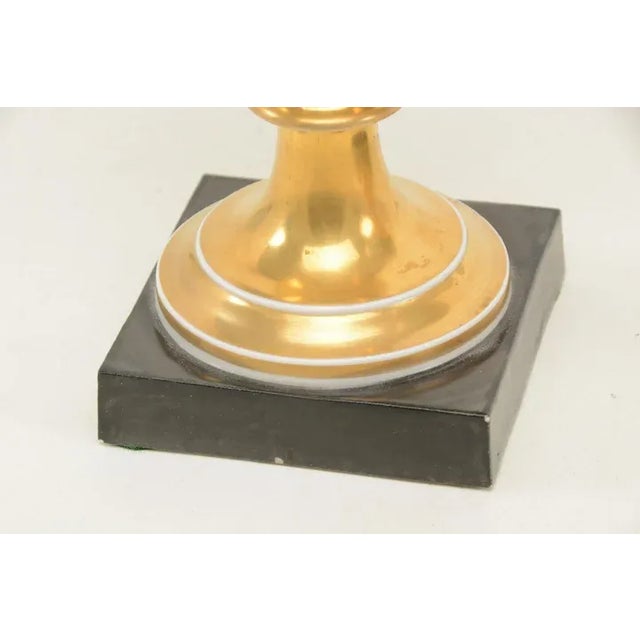 Antique Early 19th Century Porcelain Decorated Mounted Urns - A Pair For Sale In New York - Image 6 of 13