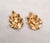 Gold Vintage 1966 Signed Crown Trifari Goldtone Leaves Clip Earrings -2 Pieces For Sale - Image 8 of 8