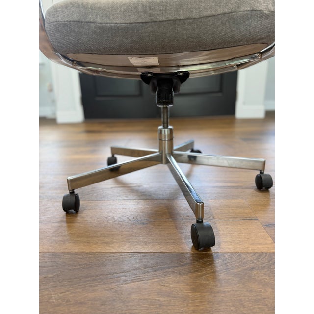Mid-Century Modern 1970s Canadian Modern Chrome Executive Office Chair For Sale - Image 3 of 7