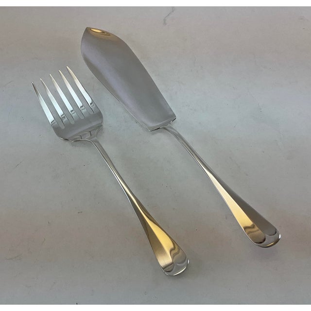 1980s A Set of Fish Fish Eaters & Fish Servers, 26 Pieces, Rattail For Sale - Image 11 of 16
