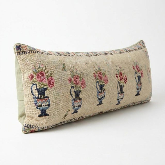 This beautiful 18'' x 59'' hand-woven Kilim pillow cover was made from an authentic Turkish kilim. The traditional flat-...