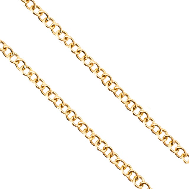 Metal Ladies 14k Yellow Gold 0.23ct Diamond Adjustable Chain Sunburst Pendant Necklace For Sale - Image 7 of 8