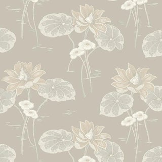 Boråstapeter Haga Wallpaper in Stone For Sale