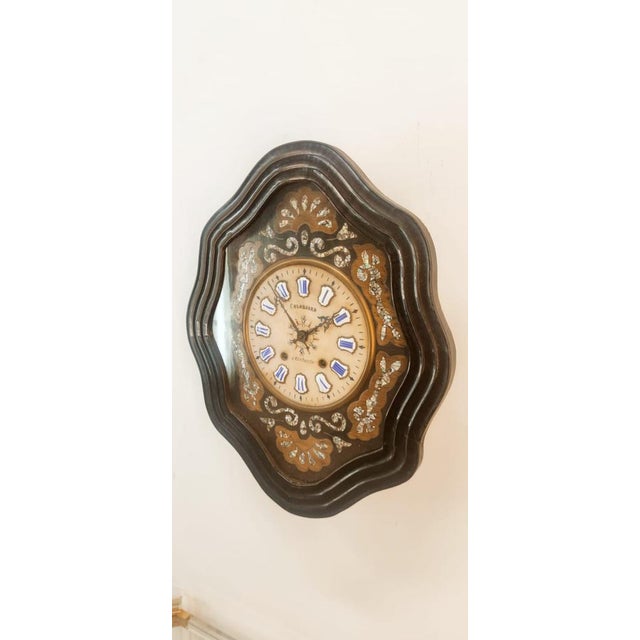 Vintage Wall Clock in Wood For Sale - Image 18 of 18