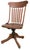 Late 19th Century Victorian Oak Swivel Desk Chair For Sale In New York - Image 6 of 14