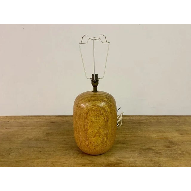 1960s Mid-Century Turned Wood Lamp, 1960s For Sale - Image 5 of 11