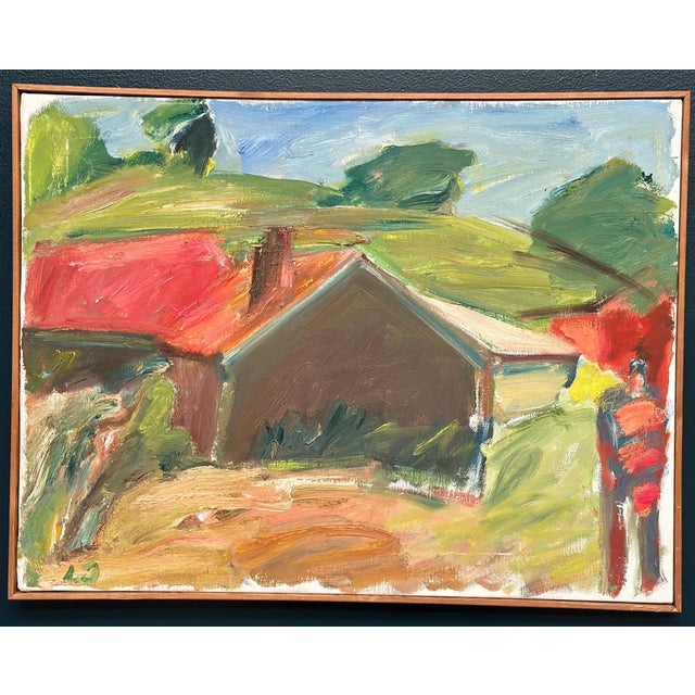 Lennart Johansson, Strandhus Äleklinta, 1983, Oil on Canvas For Sale - Image 6 of 14