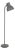Post-Industrialist Aluminum Floor Lamp For Sale