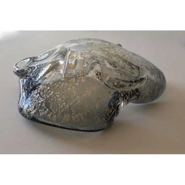 C.1960s Italian Hand-Blown Murano by Archimede Seguso Smoke With Gold Leaf Inclusions For Sale - Image 10 of 10