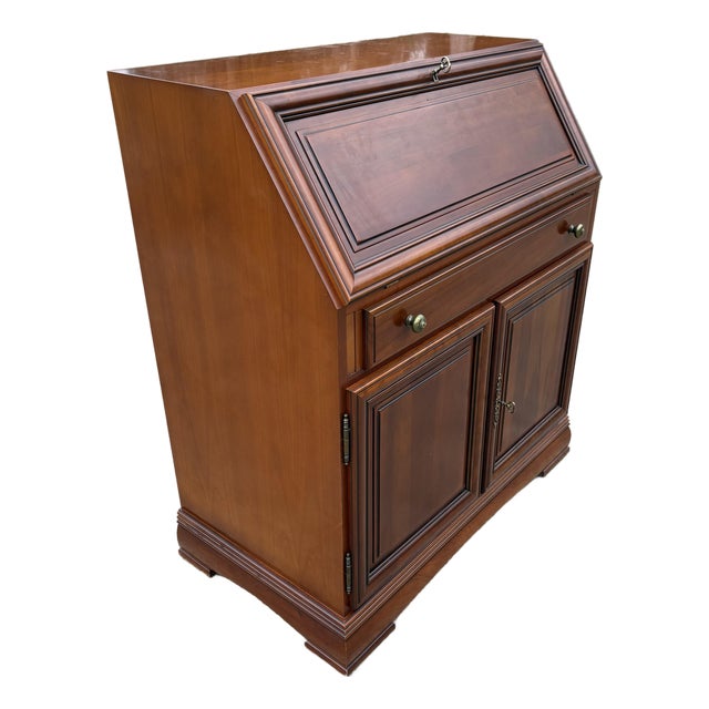 Vintage English Mahogany Secretary Desk For Sale