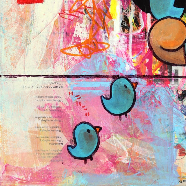 The One With the Chippy - Colorful Whimsical Mixed Media Figurative Original Artwork by Melanie Tiongson For Sale - Image 4 of 9