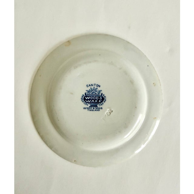 Ceramic Blue and White Chinoiserie Wall Plates - Grouping of 3 For Sale - Image 7 of 7