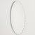 Silver Vintage Oval Wall Mirror, 1970s For Sale - Image 8 of 8