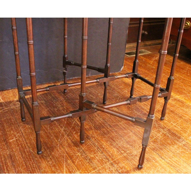 Wood Early 20th Century Edwardian Period English Drop End Side Table For Sale - Image 7 of 7