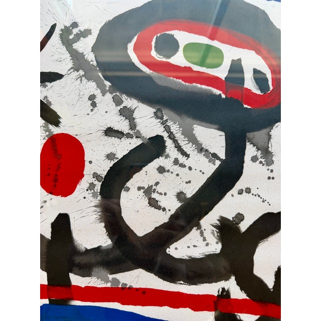 1960s 60s Miró Galerie Maeght Exhibition Lithograph Print Professional Frame For Sale - Image 5 of 12
