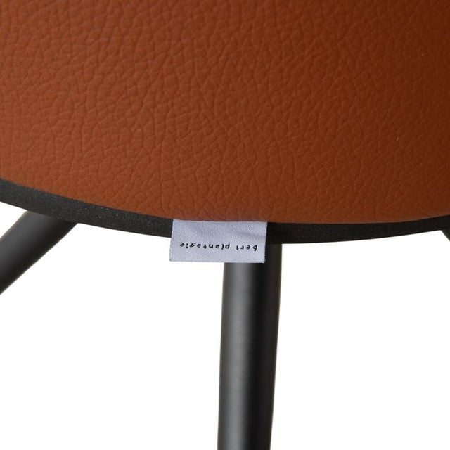 Luno Chairs in Brown Leather from Bert Plantagie, Set of 4 For Sale - Image 12 of 18