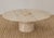 Mid-Century Modern Round Travertine Coffee Table, 1970s For Sale - Image 3 of 11