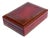 Italian Leather Ruby Red Humidor Box For Sale