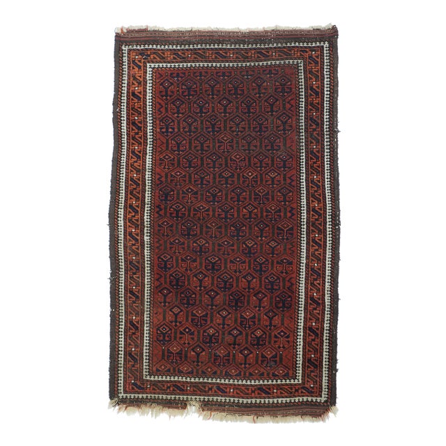 Antique Balouch Rug 2'8'' X 4'0" For Sale