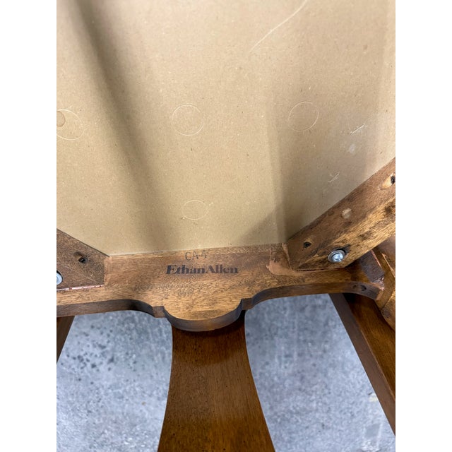 Wood Vintage Ethan Allen Classic Manor Splat Back Dining Chairs 15-6001 - Set of 4 For Sale - Image 7 of 13