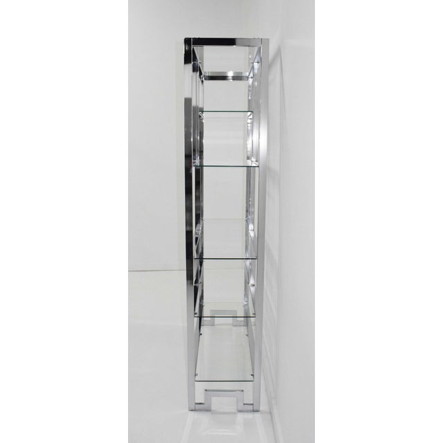 Design Institute of America Chrome and Glass Etagere For Sale In Dallas - Image 6 of 8