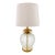 Vintage Hollywood Regency Pineapple Glass & Gilt Metal Table Lamp For Sale