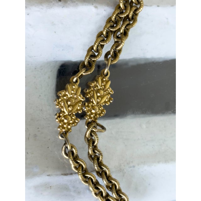 Vintage Accessocraft n.y.c. Gold Tone Lorgnette Magnifier Pendant Necklace For Sale - Image 10 of 14