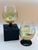 1980s 1983 Randy Strong Signed Gold Leaf Art Glass Brandy Snifters – Pair For Sale - Image 5 of 9