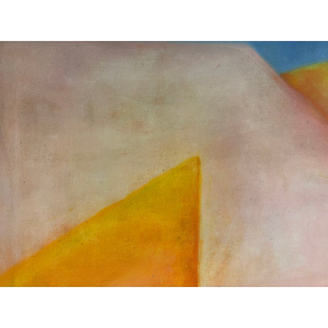 Large Vintage Contemporary Abstract Oil Painting 36 X 33 For Sale In New York - Image 6 of 11