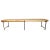 Contemporary Modern Acacia Slab & Iron Bench For Sale - Image 3 of 9