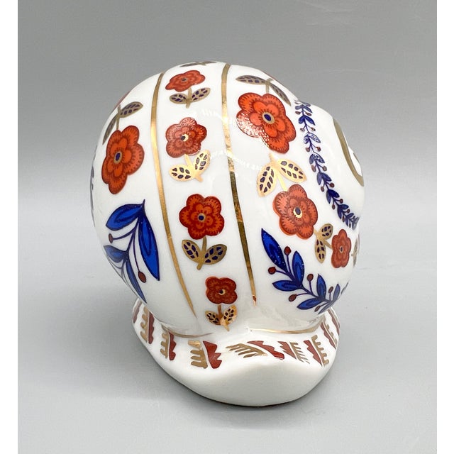 1980s Japanese Tapestry Collection Floral Snail Figurine – Imari Style / Grandmillennial For Sale In Houston - Image 6 of 9