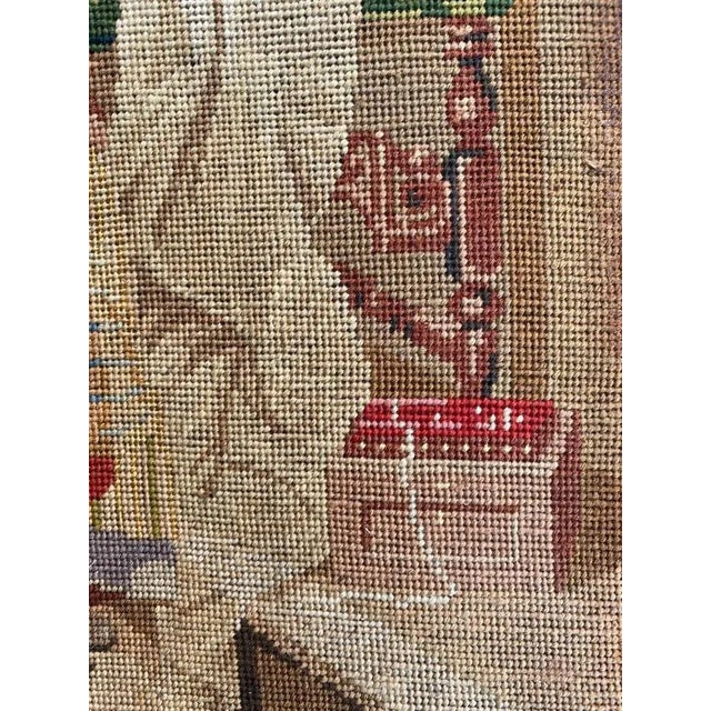 Antique French Fine Needlepoint Tapestry | Chairish
