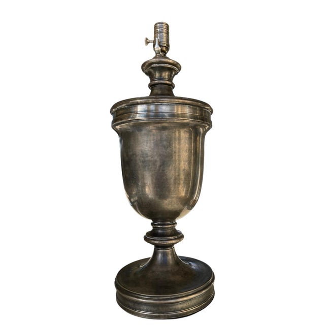 A refined pair of classical decorative table lamps by visual comfort, designed by e. F. Chapman in an elegant urn...