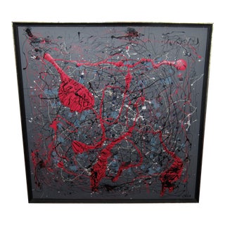 Abstract Splatter Painting For Sale