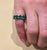 Metal 35 Pointer Each 4.5 Carat Emerald Anniversary Eternity Band / Ring in Platinum For Sale - Image 7 of 8