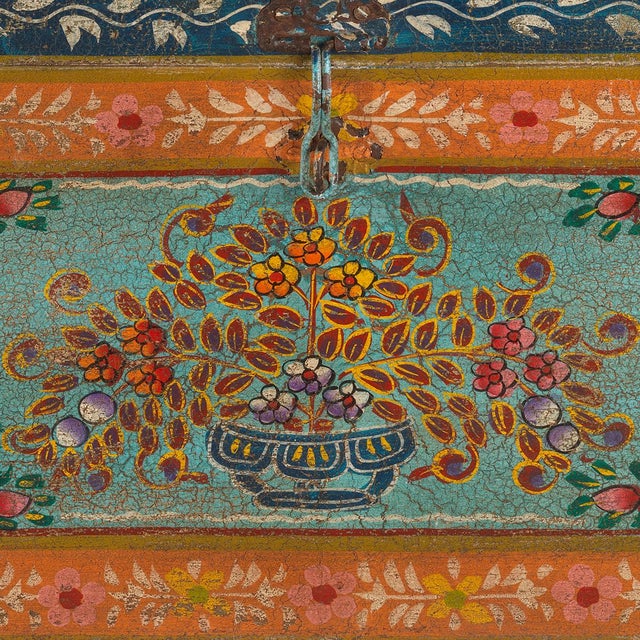 Oriental Wooden Box, 1940s For Sale - Image 6 of 7