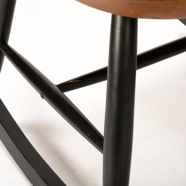 Brown Vintage Rocking Chair, 1960s For Sale - Image 8 of 11