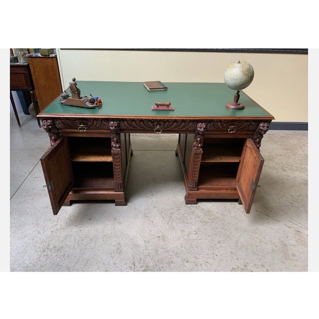 Age: circa 1880 Wood type: solid oak Condition: very good, meticulously maintained, and ready-to-use original condition...