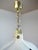 1960s German Frosted Murano Glass Petals & Brass Pendant Lamp from Kaiser Idell / Kaiser Leuchten, 1960s For Sale - Image 5 of 10