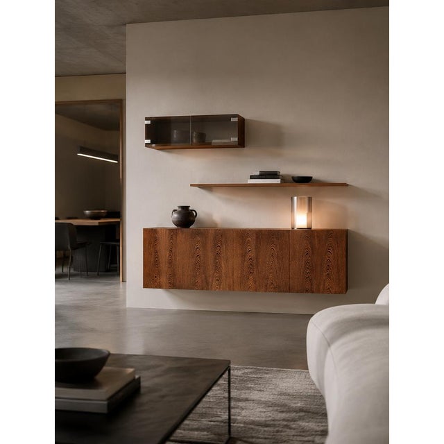 Vintage Wenge Wall-Mounted Sideboard by Banz Bord, 1970s For Sale - Image 10 of 18