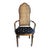 Vintage Bernhardt Hibriten Italian Provincial Cane Back Dining Arm Chair For Sale