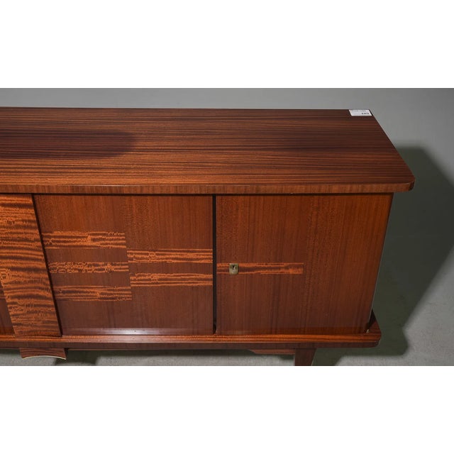 1940s French Mid-Century Modern Sideboard / Buffet With Bar Cabinet, C. 1940 For Sale - Image 5 of 7