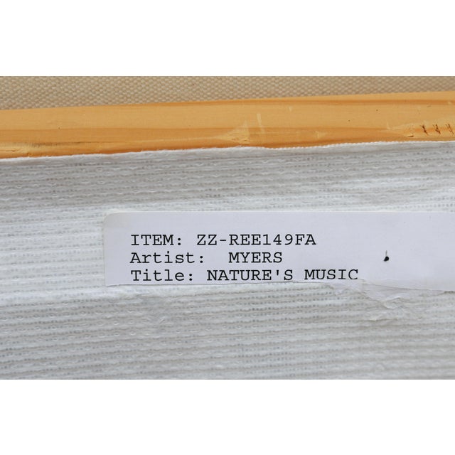 Jodi Reeb-Myers Nature's Music Abstract Mixed-Media & Collage on Canvas Artwork For Sale - Image 17 of 18