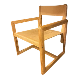 Pine Andre Sornay Armchair, France, 1950's