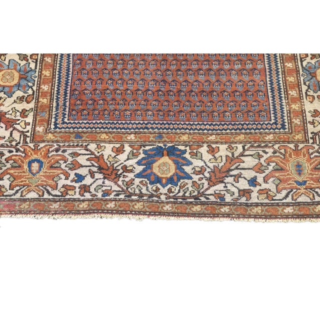 Red Antique Malayer Rug 4'3'' x 6'3'' For Sale - Image 8 of 12