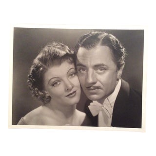 Original Myrna Loy & William Powell Photograph Stamped Clarence Sinclair Bull For Sale