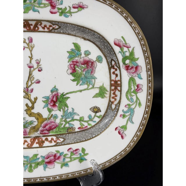 Antique English Porcelain Serving Platter from Befos, 1800s For Sale - Image 4 of 10